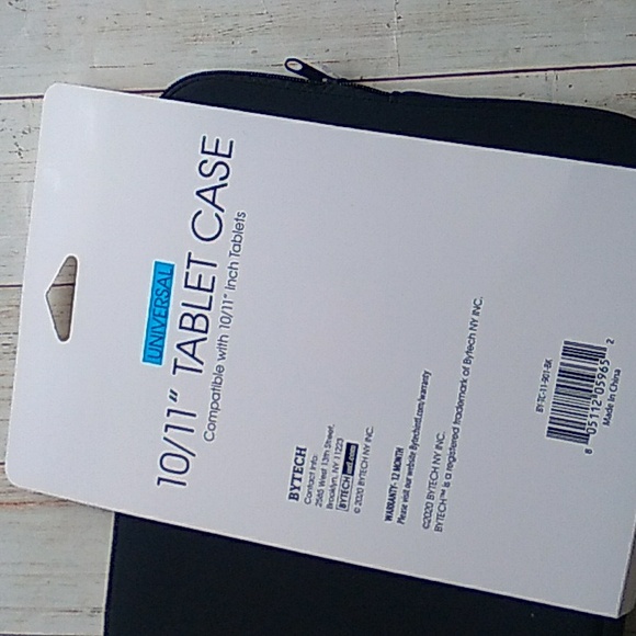 BYTECH Universal Tablet zipper Case fits 10 / 11in Tablets - Picture 2 of 3